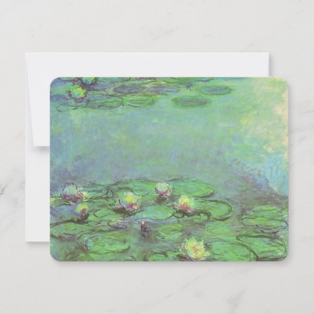 Waterlilies by Claude Monet, Vintage Impressionism (Front)