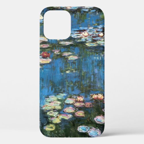 Waterlilies by Claude Monet Vintage Impressionism iPhone 12 Case