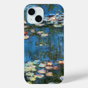 Waterlilies by Claude Monet, Vintage Impressionism iPhone 15 Case