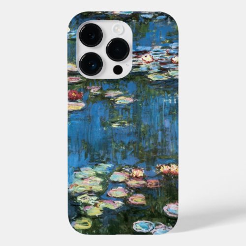 Waterlilies by Claude Monet Vintage Impressionism Case_Mate iPhone 14 Pro Case