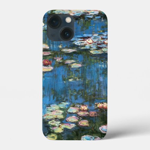 Waterlilies by Claude Monet Vintage Impressionism iPhone 13 Mini Case