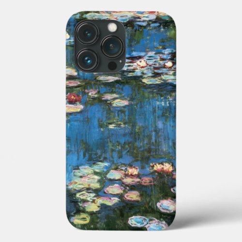 Waterlilies by Claude Monet Vintage Impressionism iPhone 13 Pro Case