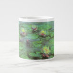 Waterlilies by Claude Monet, Vintage Impressionism Giant Coffee Mug<br><div class="desc">Waterlilies (1914) by Claude Monet is a vintage impressionist fine art nature floral painting. One of several water lily paintings that Monet painted by the pond in his spring season flower garden in Giverny, France. About the artist: Claude Monet (1840-1926) was a founder of the French impressionist painting movement with...</div>