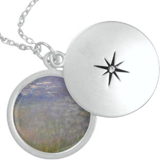Waterlilies by Claude Monet Vintage Impressionism Locket Necklace