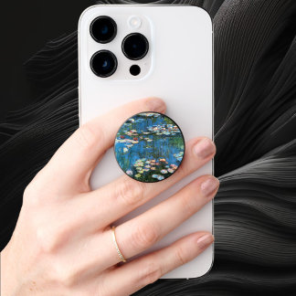 Waterlilies by Claude Monet, Vintage Impressionism PopSocket
