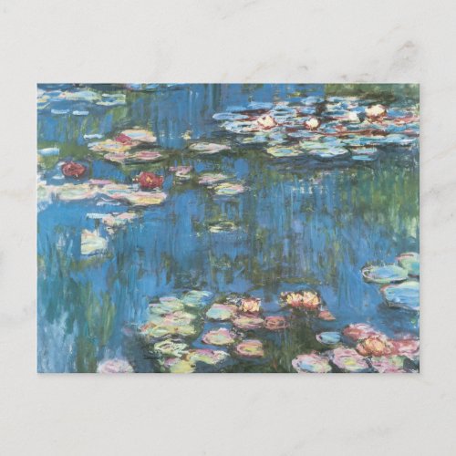 Waterlilies by Claude Monet Vintage Impressionism Postcard