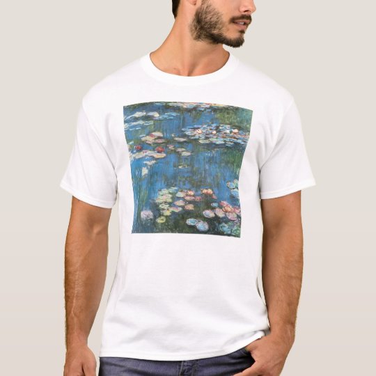 Waterlilies by Claude Monet, Vintage Impressionism T-Shirt