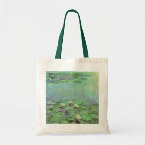 Waterlilies by Claude Monet Vintage Impressionism Tote Bag