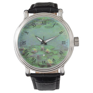 Waterlilies by Claude Monet, Vintage Impressionism Watch