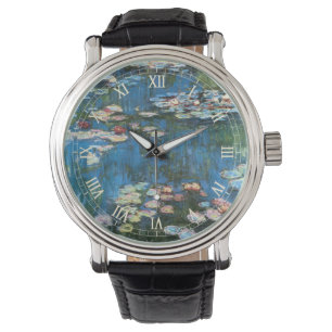 Waterlilies by Claude Monet, Vintage Impressionism Watch