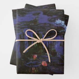 Waterlilies by Claude Monet, Vintage Impressionism Wrapping Paper Sheets