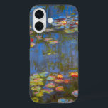 Waterlilies by Claude Monet, Vintage Nature Art iPhone 16 Case<br><div class="desc">Waterlilies by Claude Monet is a vintage impressionism fine art nature painting featuring waterlily flowers in a pond in Monet's garden at his home in Giverny, France. Beautiful flowers are floating in the water and the reflection of green weeping willow trees. Claude Monet enjoyed painting "en plein air" or "in...</div>