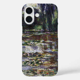 Waterlilies in Pond by Claude Monet, Vintage Art iPhone 16 Case