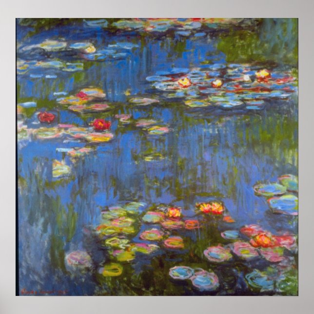 Waterlillies by Claude Monet Poster (Front)