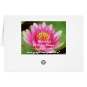 Waterlily Card (Back Horizontal)