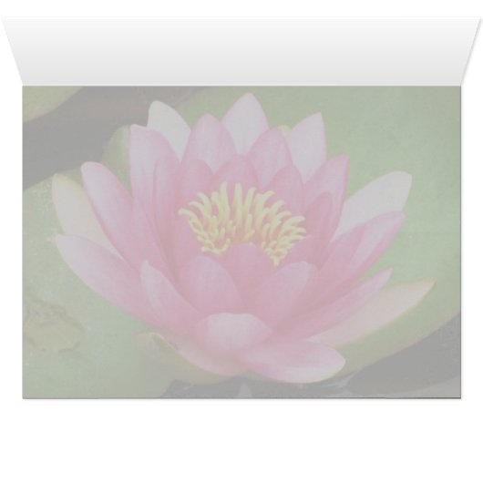 Waterlily Card (Inside Horizontal (Bottom))