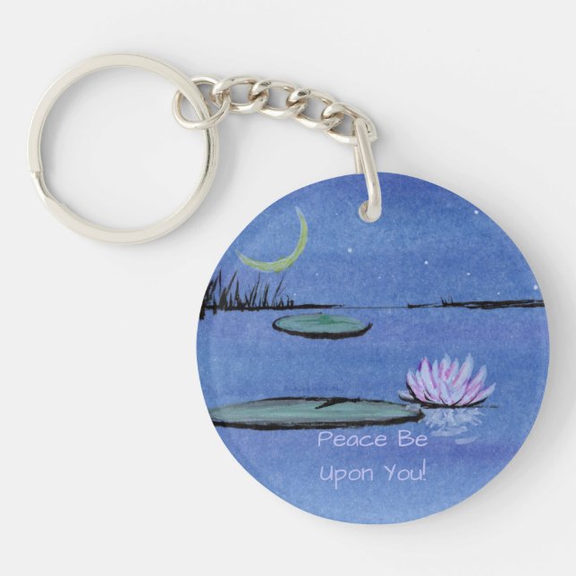 Waterlily Keychain (Front)
