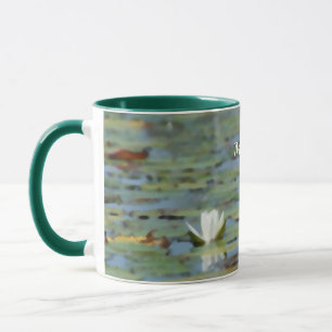 Waterlily Lake Flower Watercolor Coffee Mug