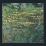 Waterlily Pond by Claude Monet, Vintage Fine Art Poster<br><div class="desc">Waterlily Pond by Claude Monet is a vintage impressionism fine art nature painting featuring waterlily flowers in a pond in Monet's garden at his home in Giverny, France. Beautiful flowers are floating in the water and green weeping willow trees line the edge of the pond. The willow trees also cast...</div>