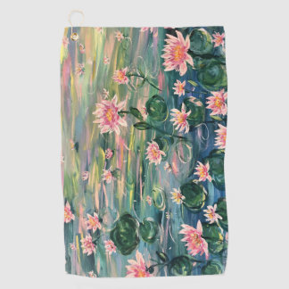 Waterlily Pond Golf Towel