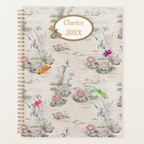 Waterlily Pond with Dragonflies Planner