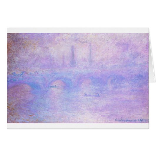 Waterloo Bridge, Fog by Claude Monet (Front Horizontal)