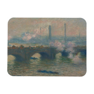 Waterloo Bridge, Gray Day, 1903 (oil on canvas) Magnet