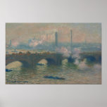Waterloo Bridge, Gray Day, 1903 (oil on canvas) Poster
