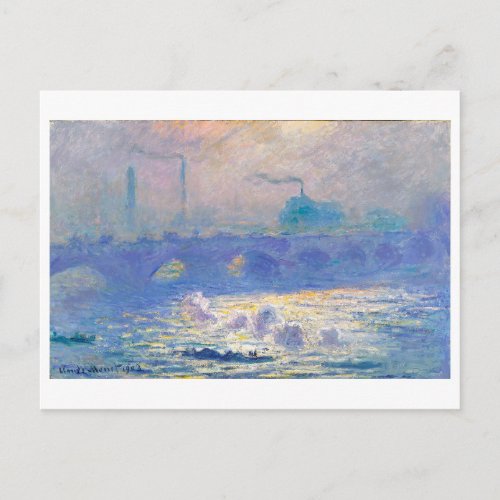 Waterloo Bridge London Monet Postcard