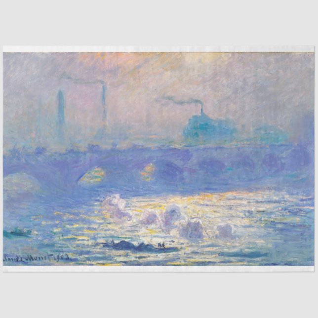 Waterloo Bridge (London), Monet Tissue Paper (Front)