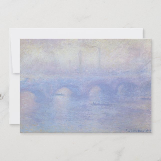 Waterloo Bridge, Mist Effect by Claude Monet (Front)