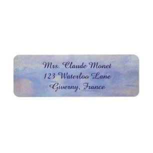 Waterloo Bridge, Mist Effect by Claude Monet Label