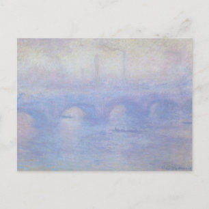 Waterloo Bridge, Mist Effect by Claude Monet Postcard
