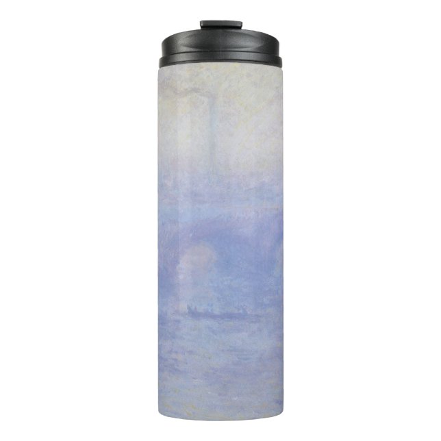 Waterloo Bridge, Mist Effect by Claude Monet Thermal Tumbler (Front)