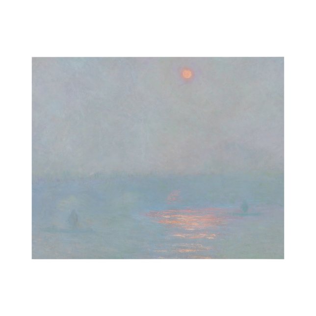 Waterloo Bridge Sunlight Effect in Fog Monet Gallery Wrap (Front)