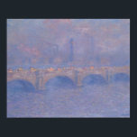 Waterloo Bridge Sunlight Effect Monet Painting Poster<br><div class="desc">Waterloo Bridge,  Sunlight Effect by Claude Monet,  1903</div>