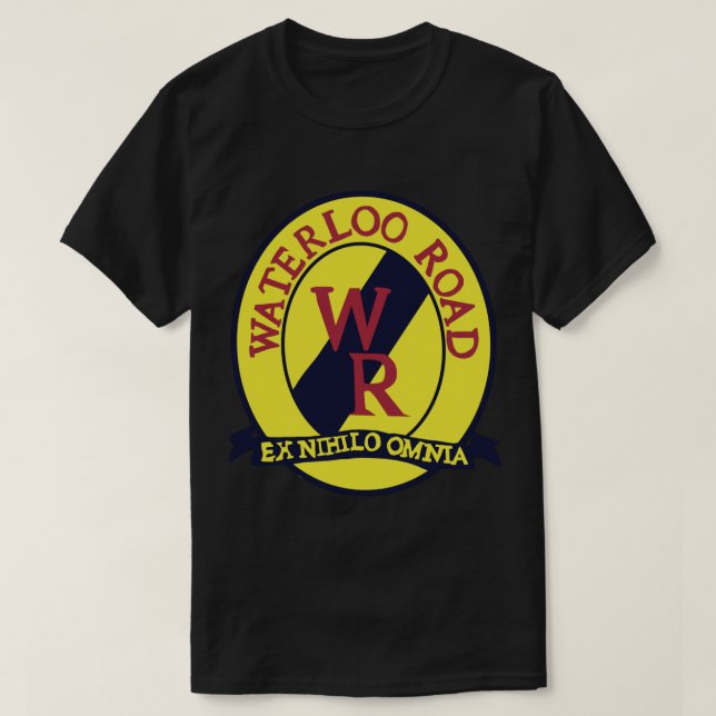 Waterloo road emblem art Sticker T-Shirt (Design Front)