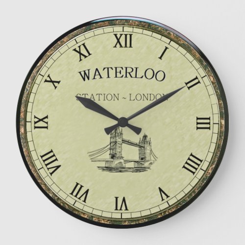 Waterloo Station  Tower Bridge  London England  Large Clock