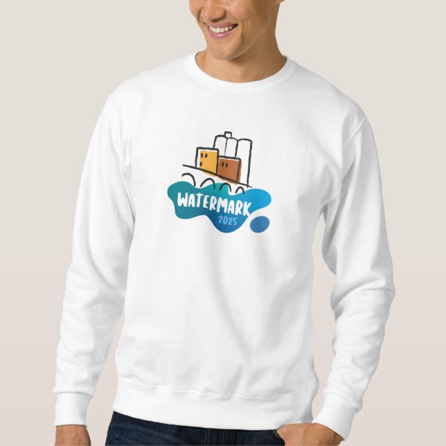 Watermark Men's Long Sleeve Sweatshirt (Front)