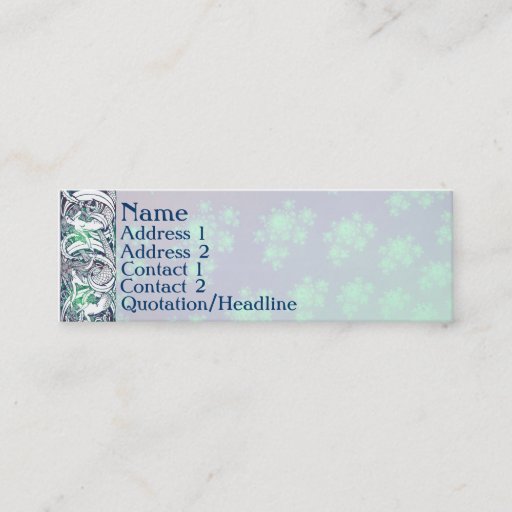 Customizable Watermark Profile Cards Business Card