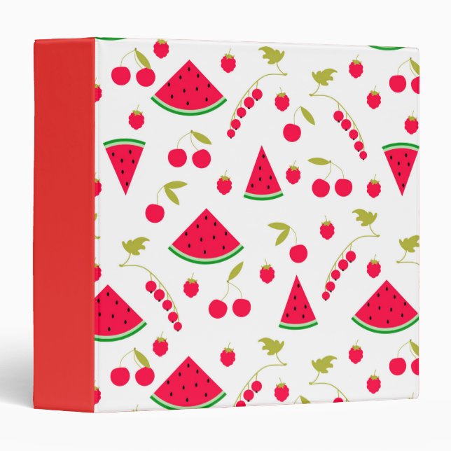 Watermelon 3 Ring Binder (Front/Spine)