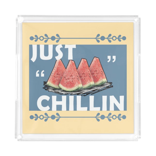 watermelon acrylic tray (Front)