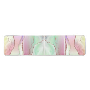 Watermelon Agate   Neo Mint Green and Cassis Pink Beer Pong Table