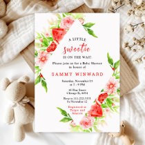 Watermelon and Pomegranate Baby Shower Invitation