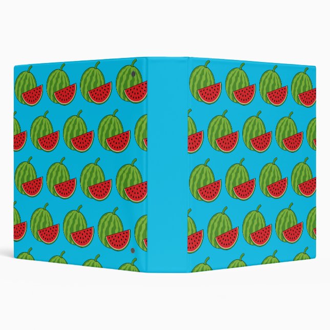 Watermelon and Slice 3 Ring Binder (Background)