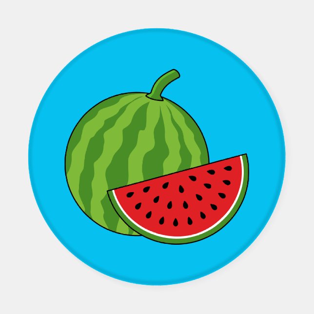 Watermelon and Slice Coaster Set (Single)