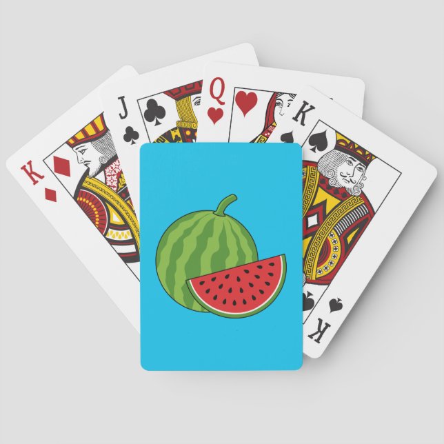 Watermelon and Slice Poker Cards (Back)