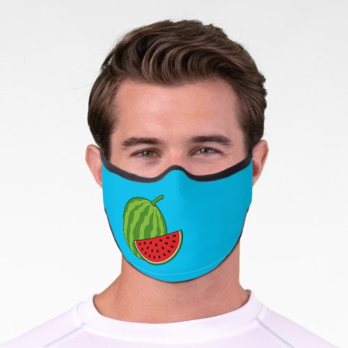 Watermelon and Slice Premium Face Mask