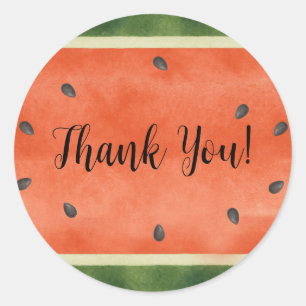 Watermelon Any Way You Slice it Summer Party Classic Round Sticker