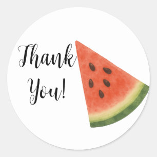 Watermelon Any Way You Slice it Summer Party Classic Round Sticker